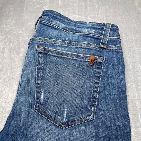 JOE'S JEANS Women's Size 30 Blue Distressed Skinny Jeans with Raw Hem - Picture 10 of 10